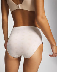 Soma / Tummy Modern Brief Panty with Lace DRAMA DOTS CHAMPAGNE