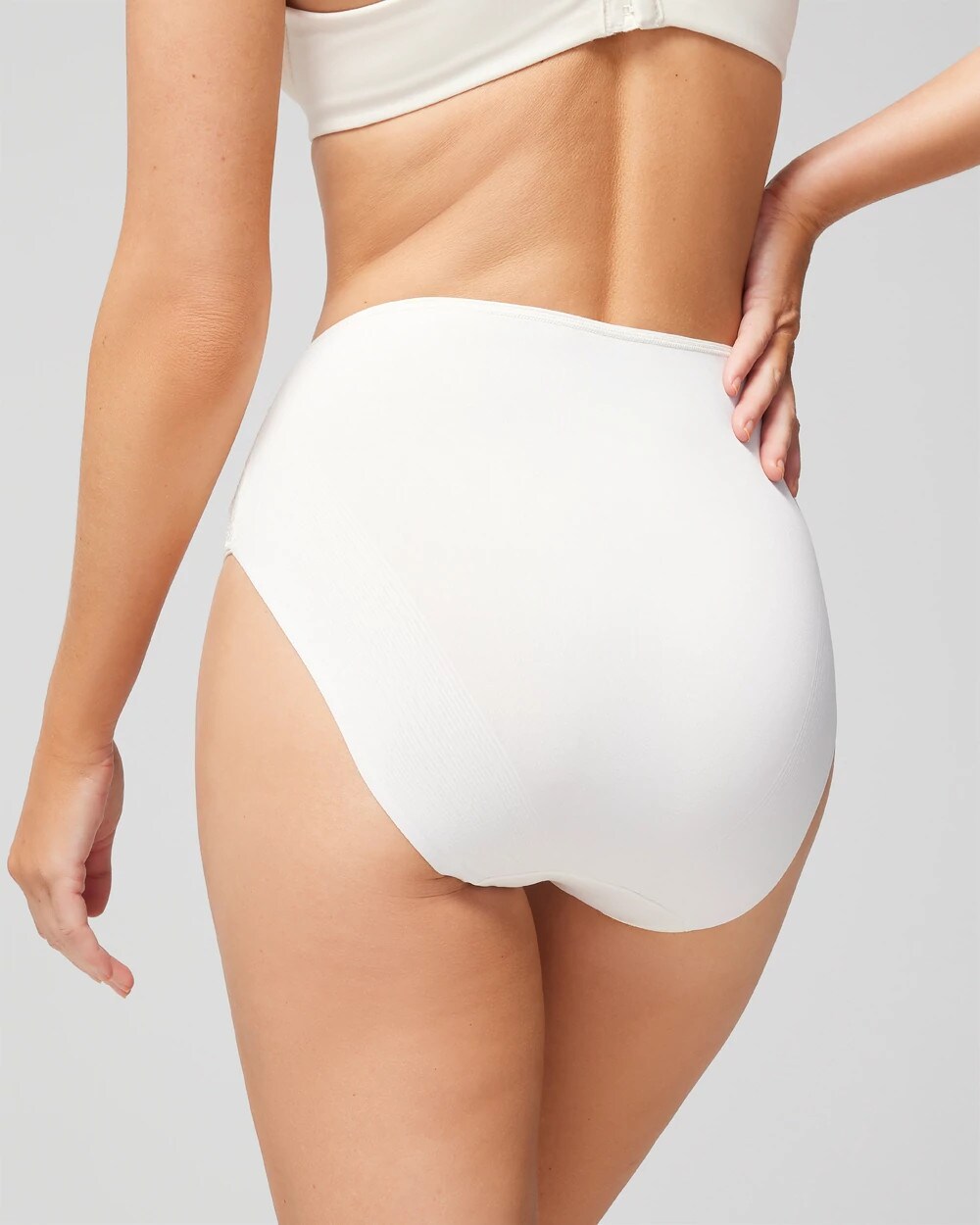 Soma / Modern Brief Panty with Lace IVORY