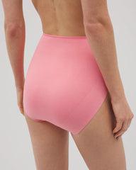 Soma / Tummy High-Waist Brief Panty with Lace PINK GUAVA