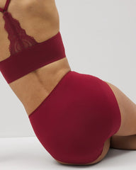 Soma / Tummy High-Waist Brief Panty with Lace FIRST KISS