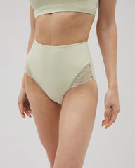 Soma / Tummy High-Waist Brief Panty with Lace ALOE WASH
