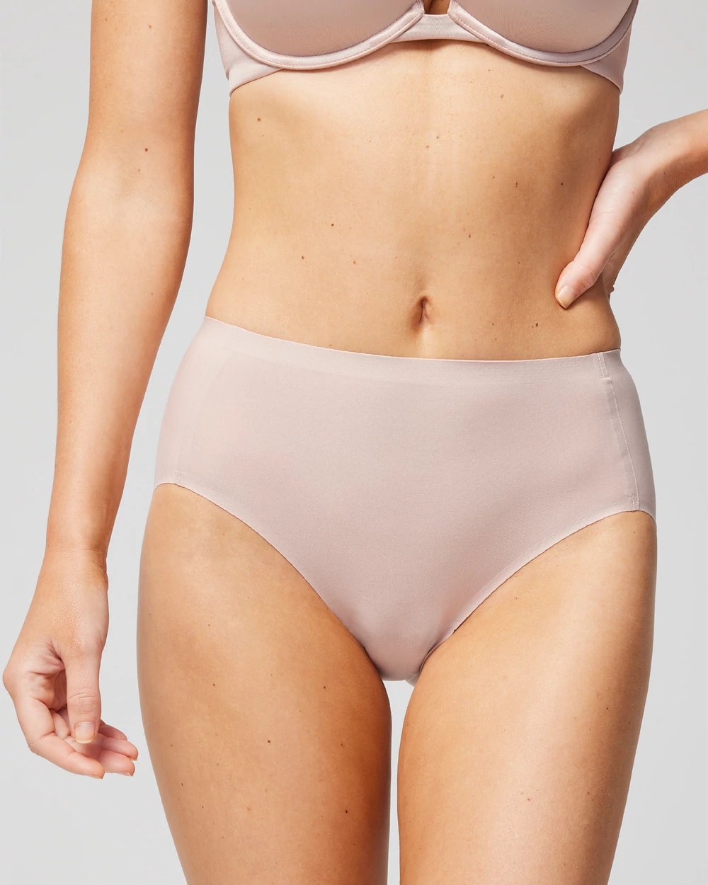 Soma / Soft Stretch Modern Brief Panty ADOBE ROSE