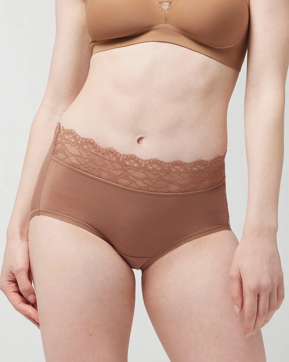 Soma / Brief Panty with Enchanting Lace WARM SIENNA