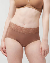 Soma / Brief Panty with Enchanting Lace WARM SIENNA