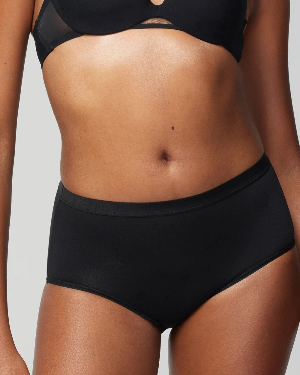 Soma / Cotton Modern Brief Panty BLACK