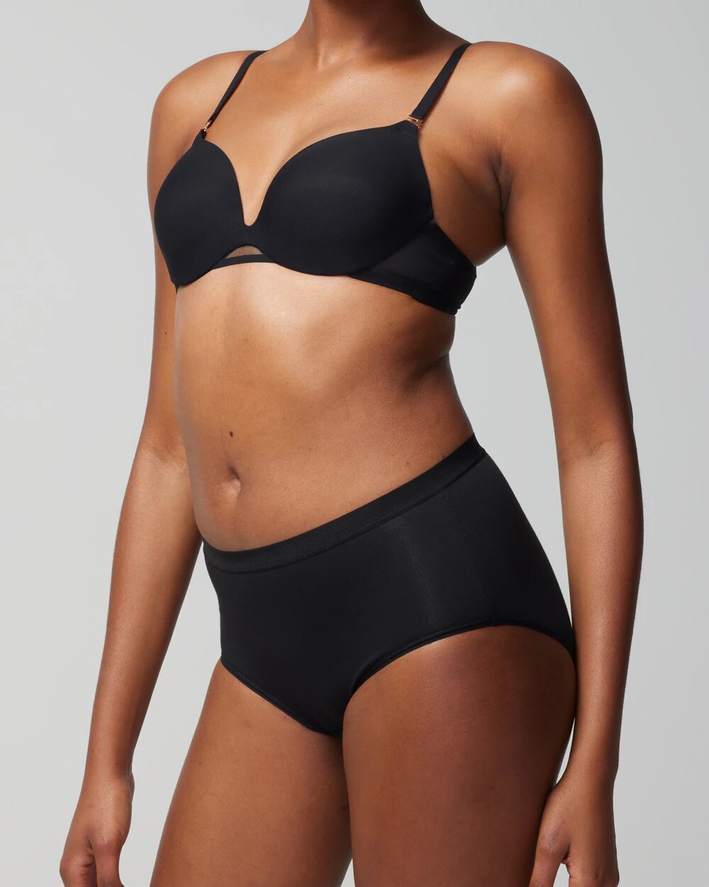 Soma / Cotton Modern Brief Panty BLACK
