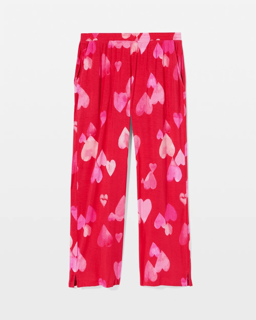 Soma / Cropped Pajama Pants WHOLE LOTTA LOVE RED