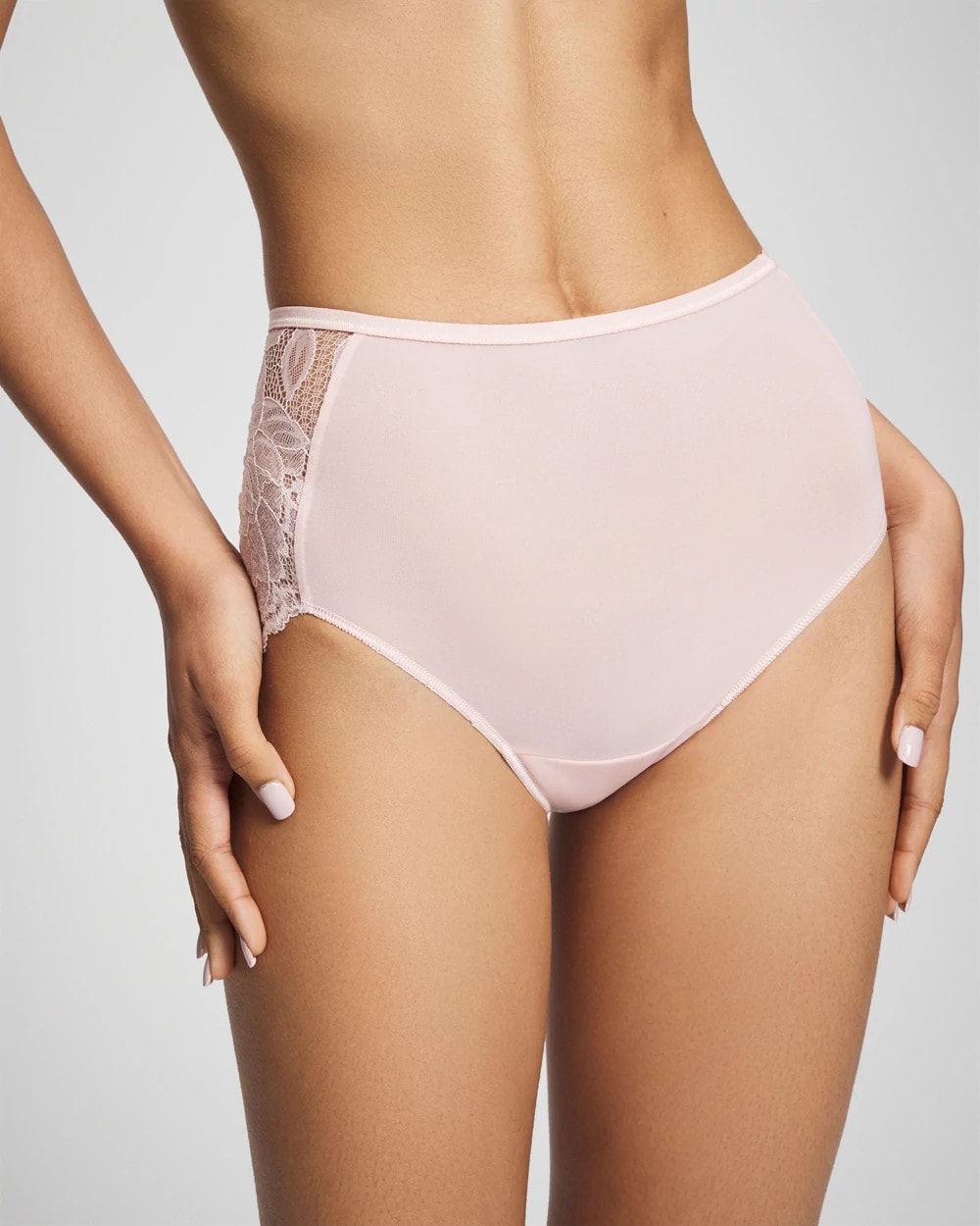 Soma / Lace Back Modern Brief Panty PRETTY PINK