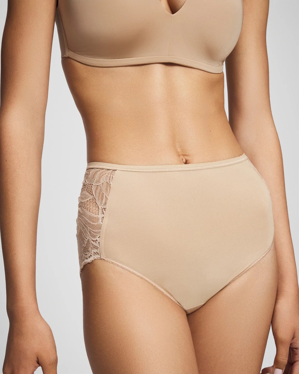 Soma / Lace Back Modern Brief Panty WARM AMBER