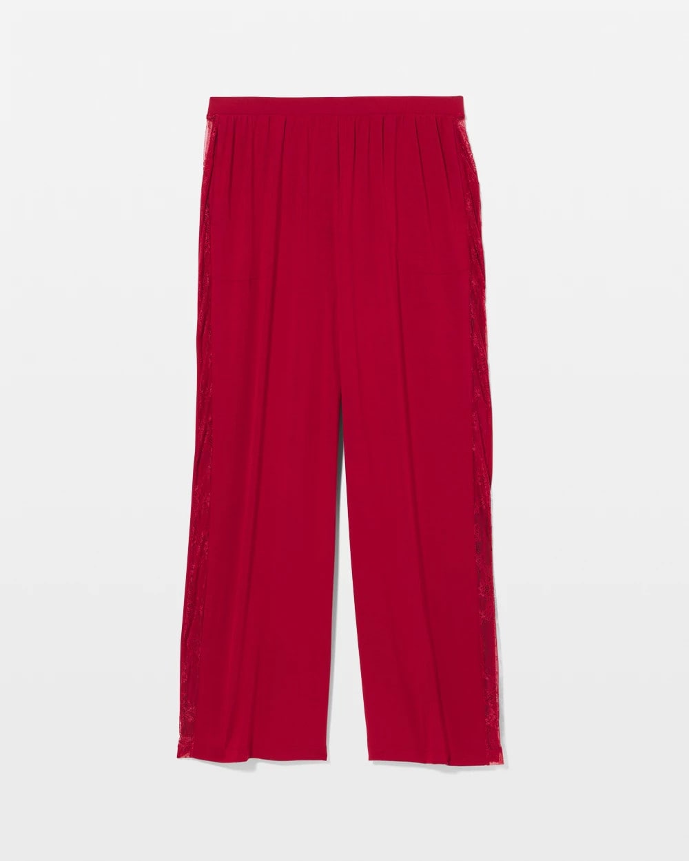 Soma / Lace Relaxed Wide Leg Pajama Pant PAINT THE TOWN RED
