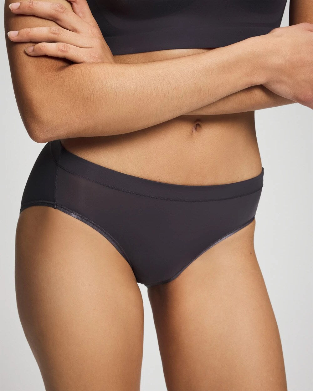 Soma / High-Leg Brief Panty GRAY INK