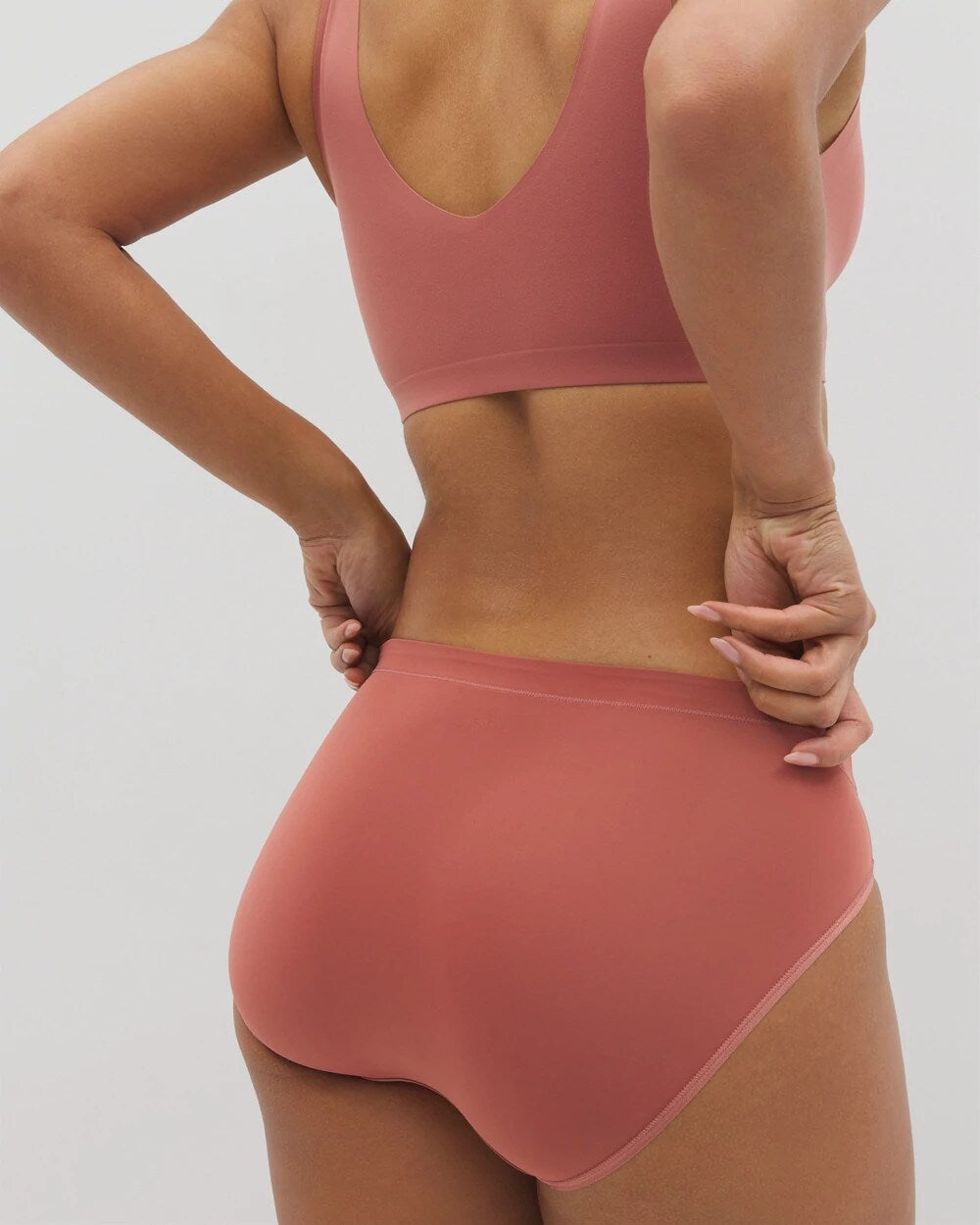 Soma / High-Leg Brief Panty CLAY ROSE
