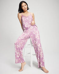 Soma / Printed Pajama Pant FLORA SHIMMER LILAC