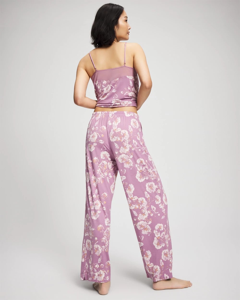 Soma / Printed Pajama Pant FLORA SHIMMER LILAC