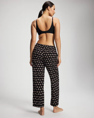Soma / Ankle Pajama Pant PEACEFUL PETALS BLACK