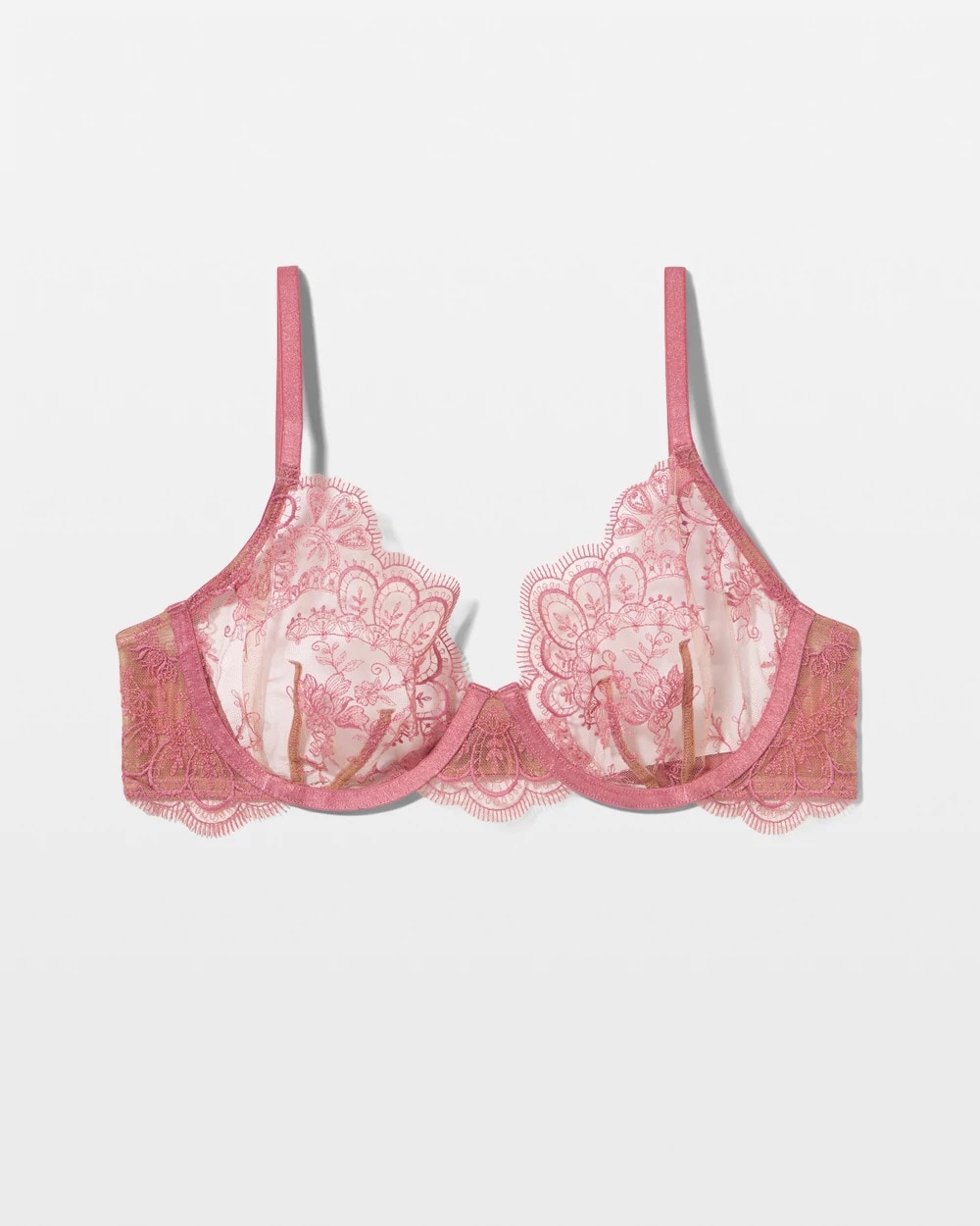 Soma / Tattoo Embroidered Perfect Coverage Bra ANTIQUE PINK