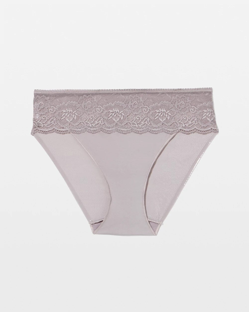 Soma / Edge Hipster Panty with Lace MINERAL GRAY