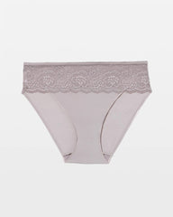 Soma / Edge Hipster Panty with Lace MINERAL GRAY
