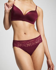 Soma / Edge Hipster Panty with Lace VELVET PLUM