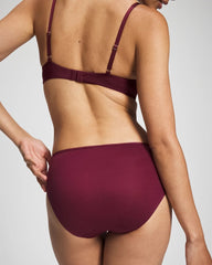 Soma / Edge Hipster Panty with Lace VELVET PLUM