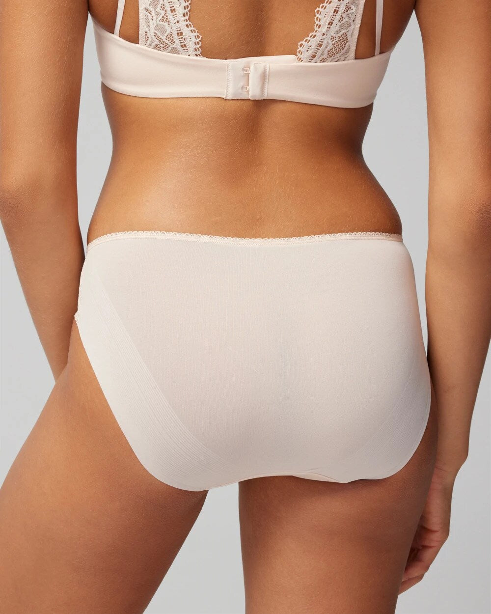 Soma / Hipster Panty with Lace PALE SAND