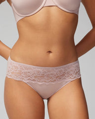 Soma / Hipster Panty with Lace ADOBE ROSE
