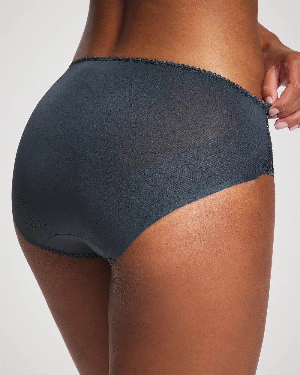 Soma / Hipster Panty with Sensuous Lace PETROL W GREEN MIST
