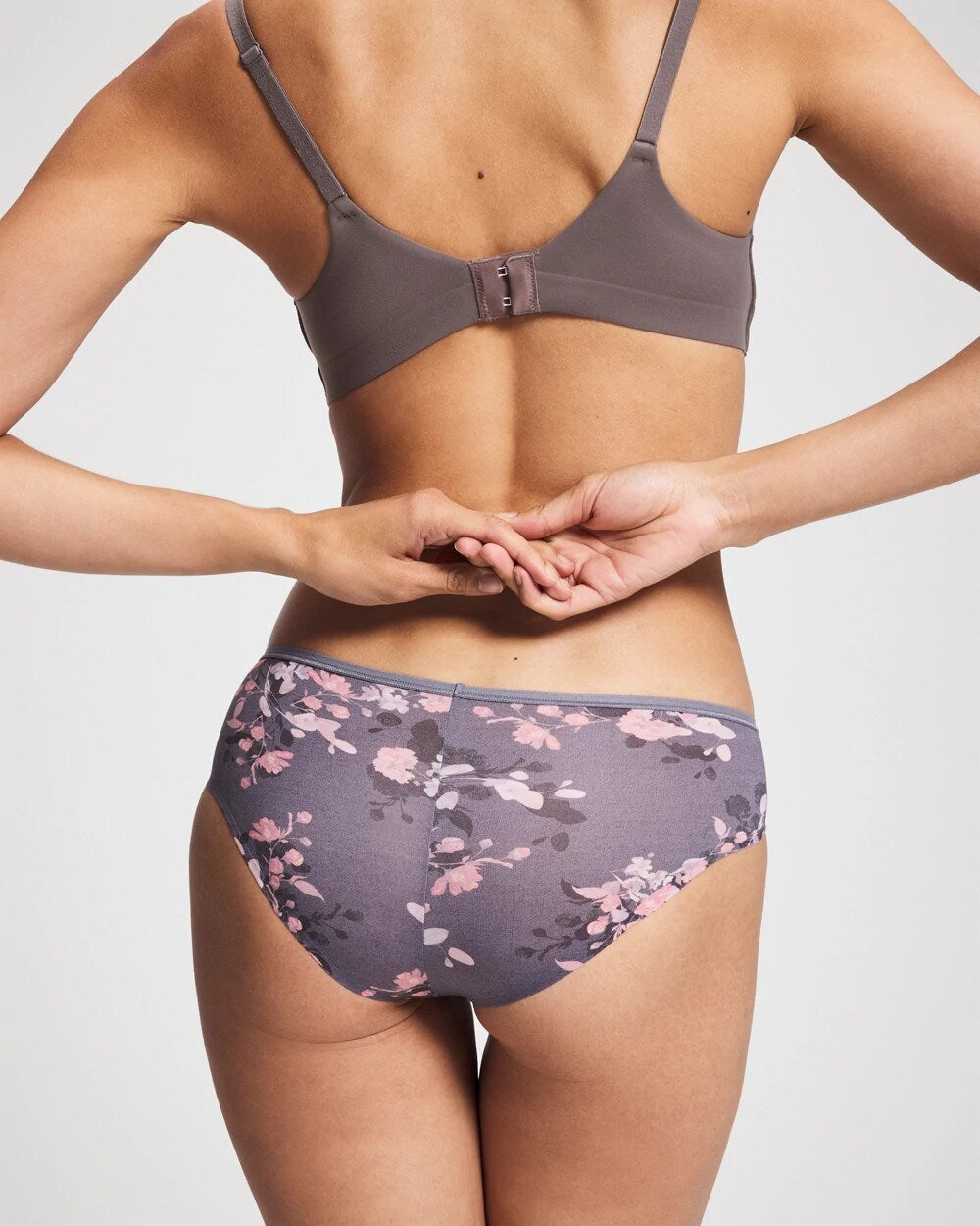 Soma / Cheeky Hipster Panty FLORAL DREAMS MINI GRAY