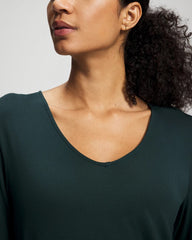 Soma / Classic Long Sleeve Pajama Top GREEN JOLIE