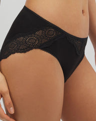Soma / Embraceable Hipster Panty Crochet Lace BLACK