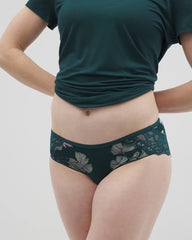 Soma / Hipster Panty with Enchanting Lace HAVEN BOTANICAL M DK SEA