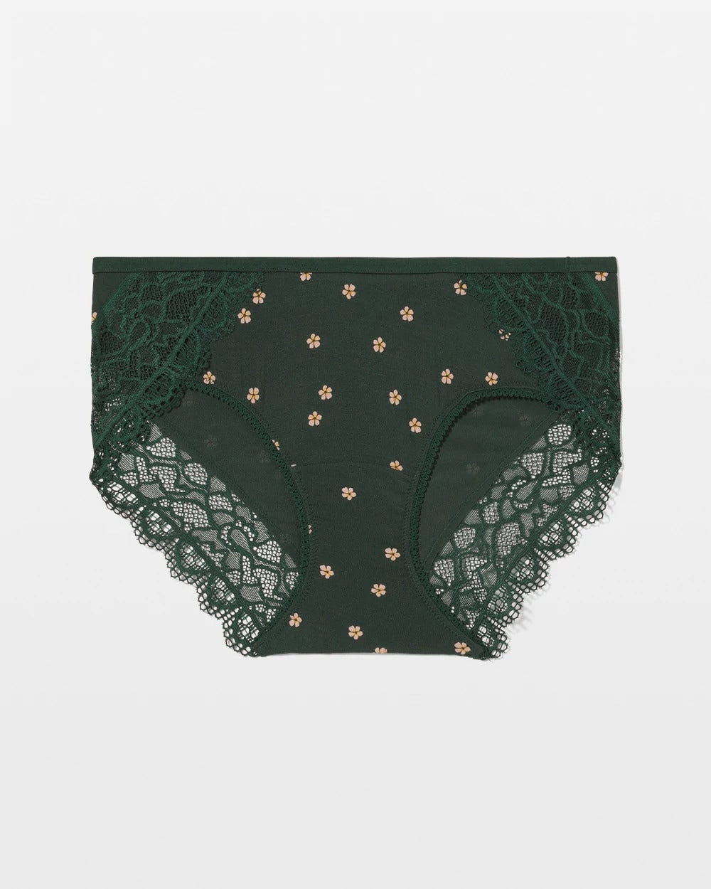 Soma / Hipster Panty with Enchanting Lace PLUMERIA DOT LUSH EMERALD