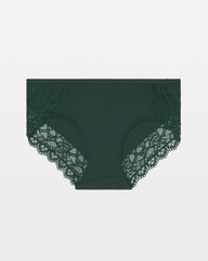 Soma / Hipster Panty with Enchanting Lace LUSH EMERALD