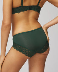 Soma / Hipster Panty with Enchanting Lace LUSH EMERALD