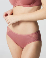 Soma / Hipster Panty with Enchanting Lace CLAY ROSE