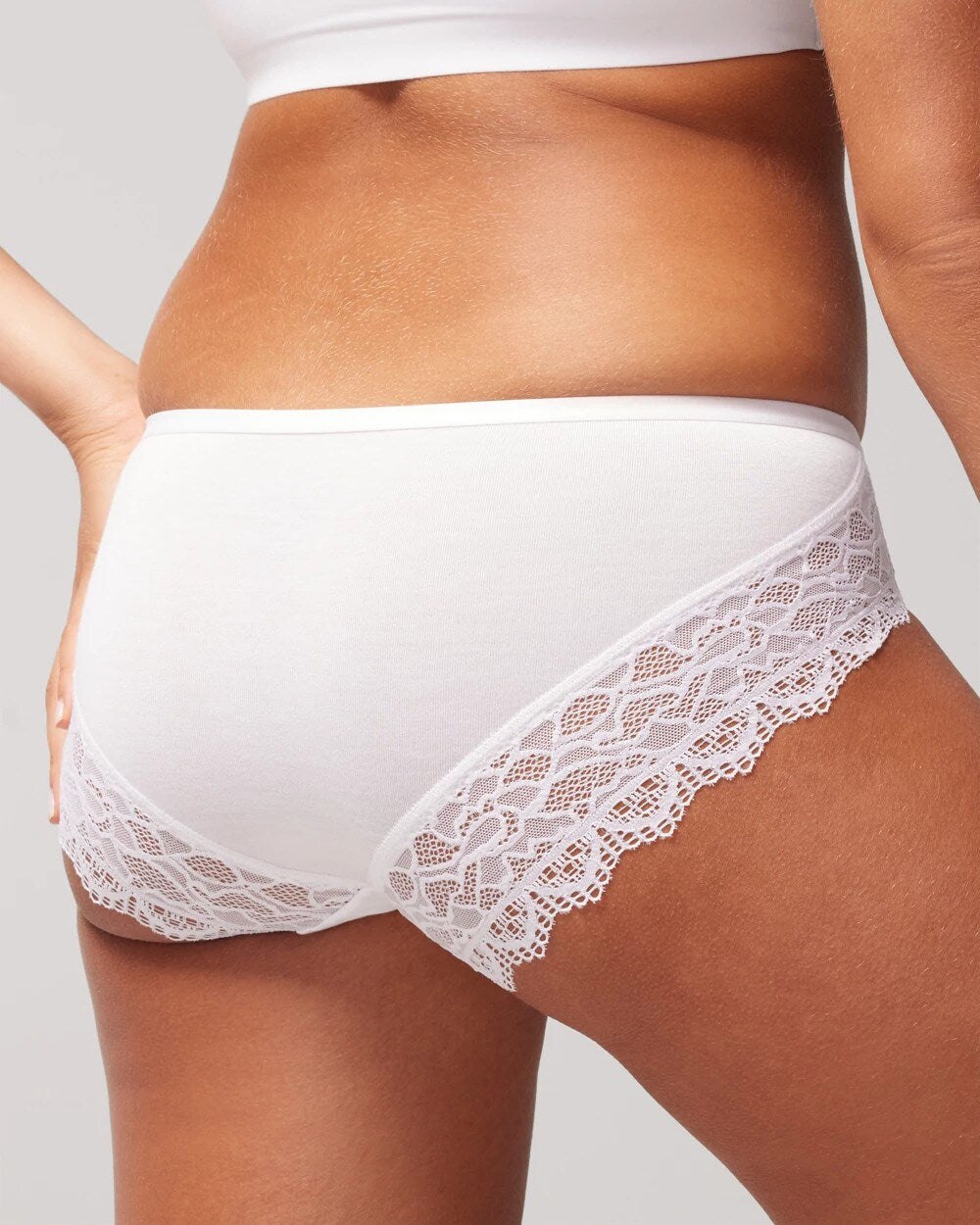 Soma / Hipster Panty with Enchanting Lace OPTIC WHITE