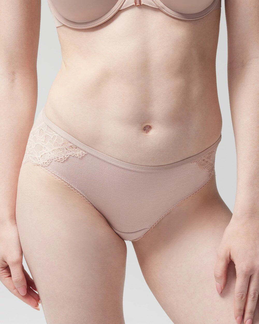 Soma / Hipster Panty with Enchanting Lace ADOBE ROSE