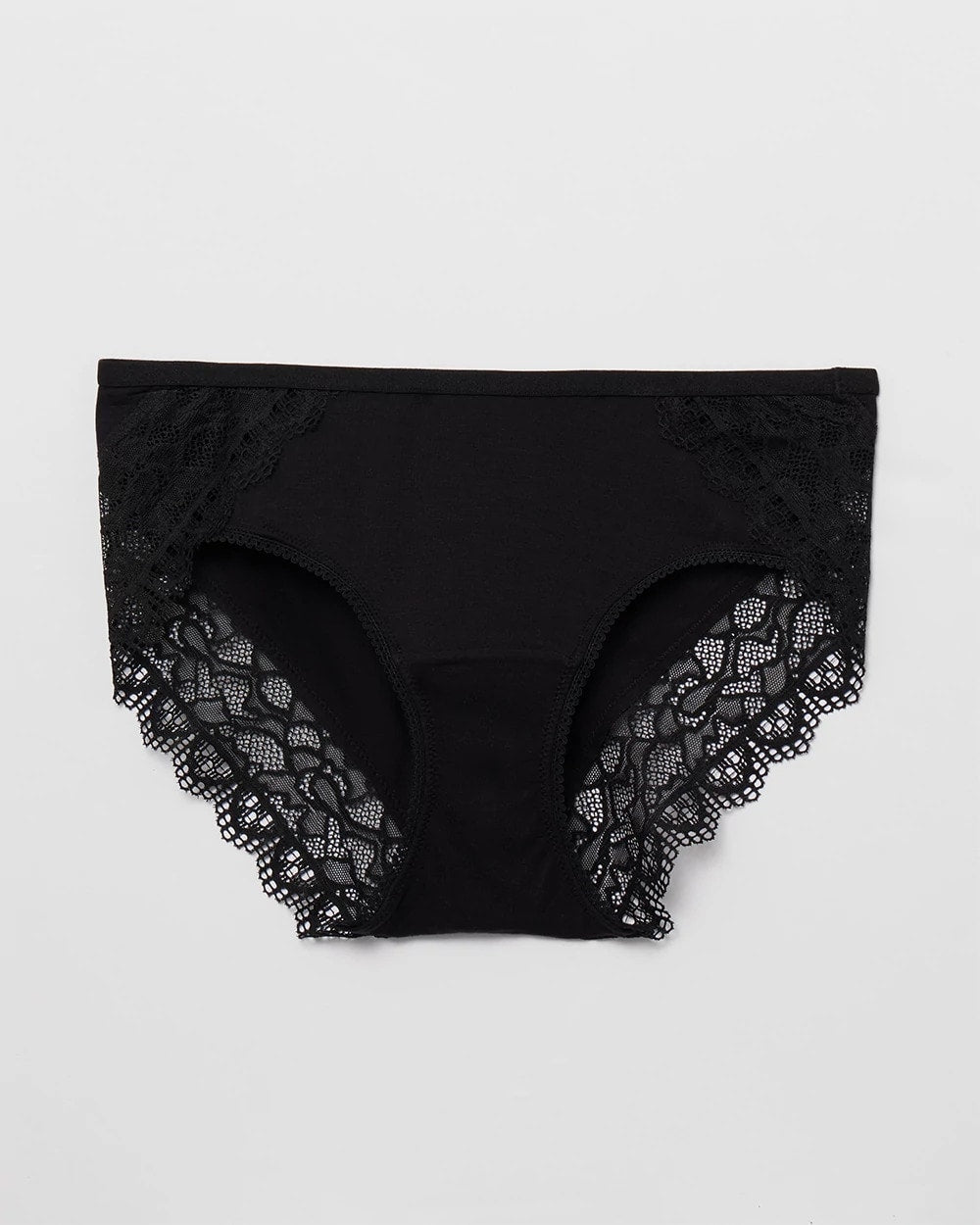 Soma / Hipster Panty with Enchanting Lace BLACK