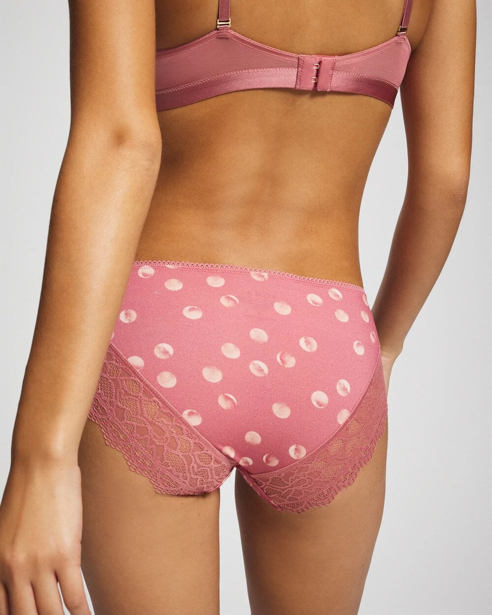 Soma / Lace Hipster WATER SPOTS ANTIQUE PINK