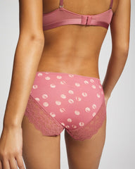 Soma / Lace Hipster WATER SPOTS ANTIQUE PINK