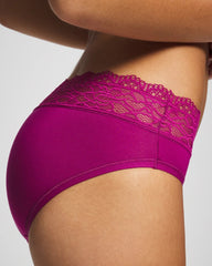 Soma / Hipster Panty with Enchanting Lace MAGENTA ORCHID