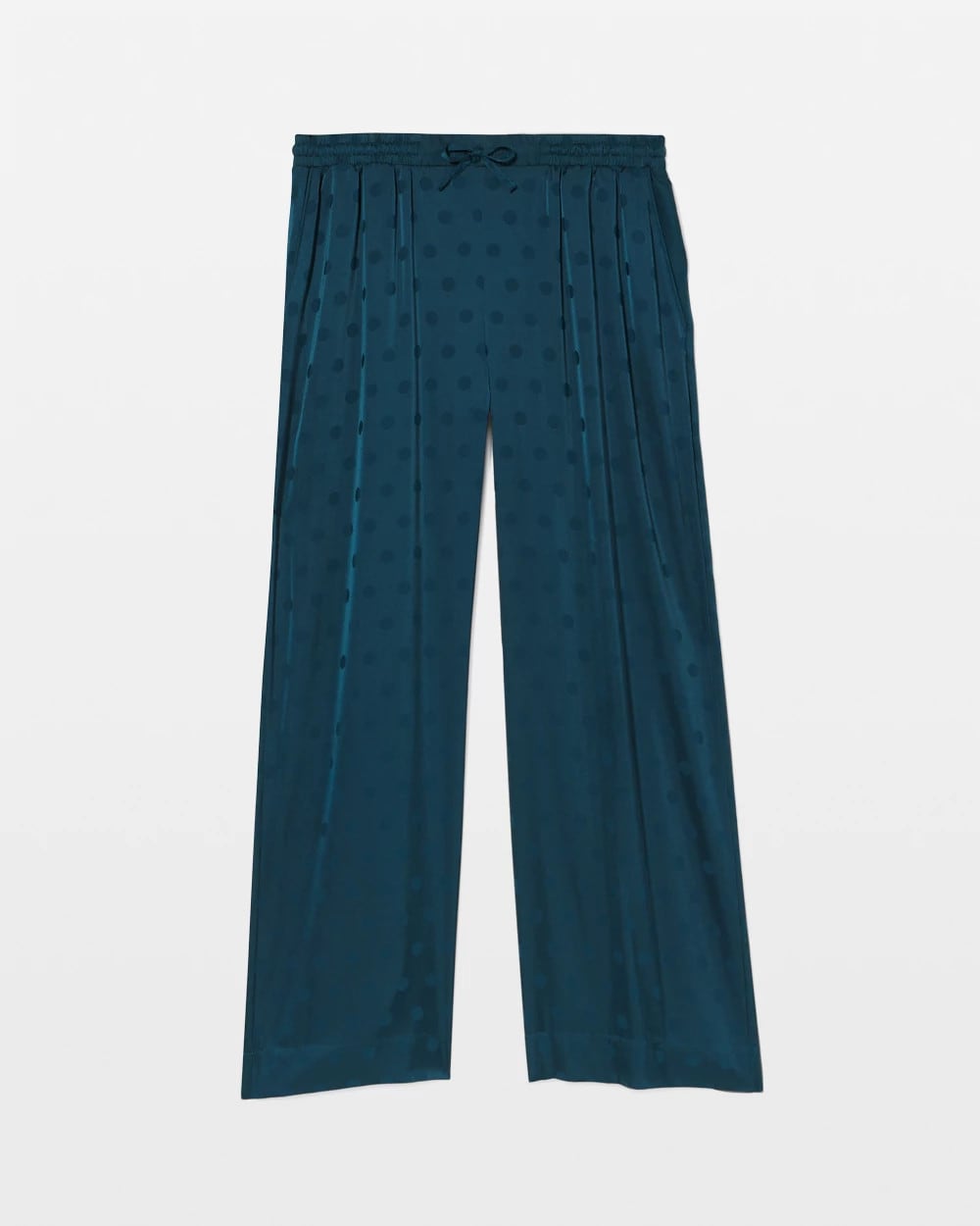 Soma / Jacquard Dot Satin Relaxed Pant DRAMA DOTS DARK HARBOUR