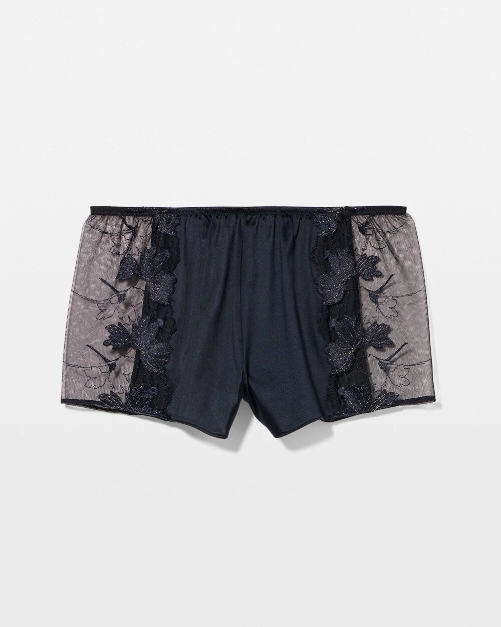 Soma / Soma’s Sexiest Luster Knit Embroidered Pajama Shorts MIDNIGHT SKIES