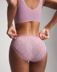 Soma / Soma Hipster Panty with Stretch Lace LILAC WINE