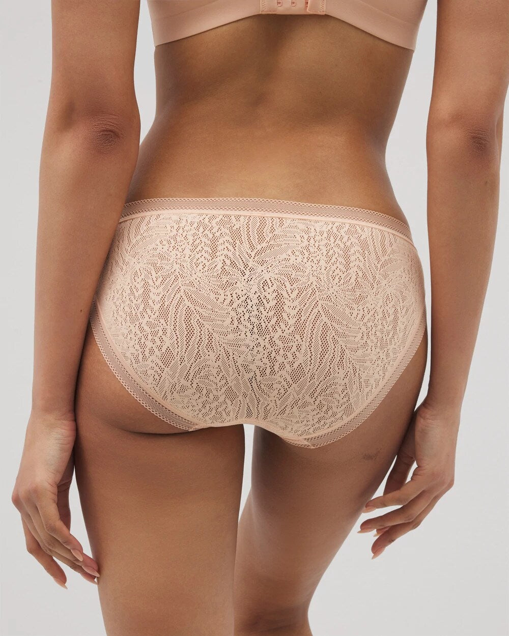 Soma / Soma Hipster Panty with Stretch Lace PEACH PARFAIT