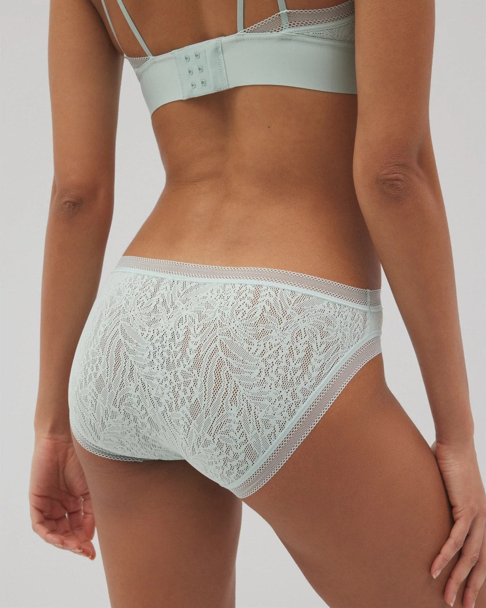 Soma / Soma Hipster Panty with Stretch Lace HARBOR GREEN