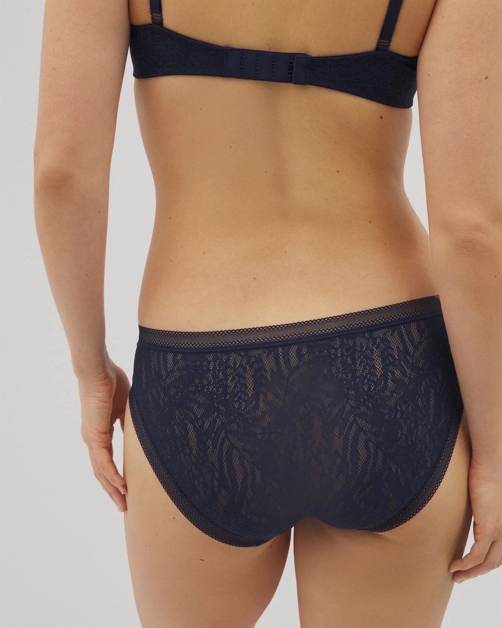 Soma / Soma Hipster Panty with Stretch Lace NIGHTFALL NAVY