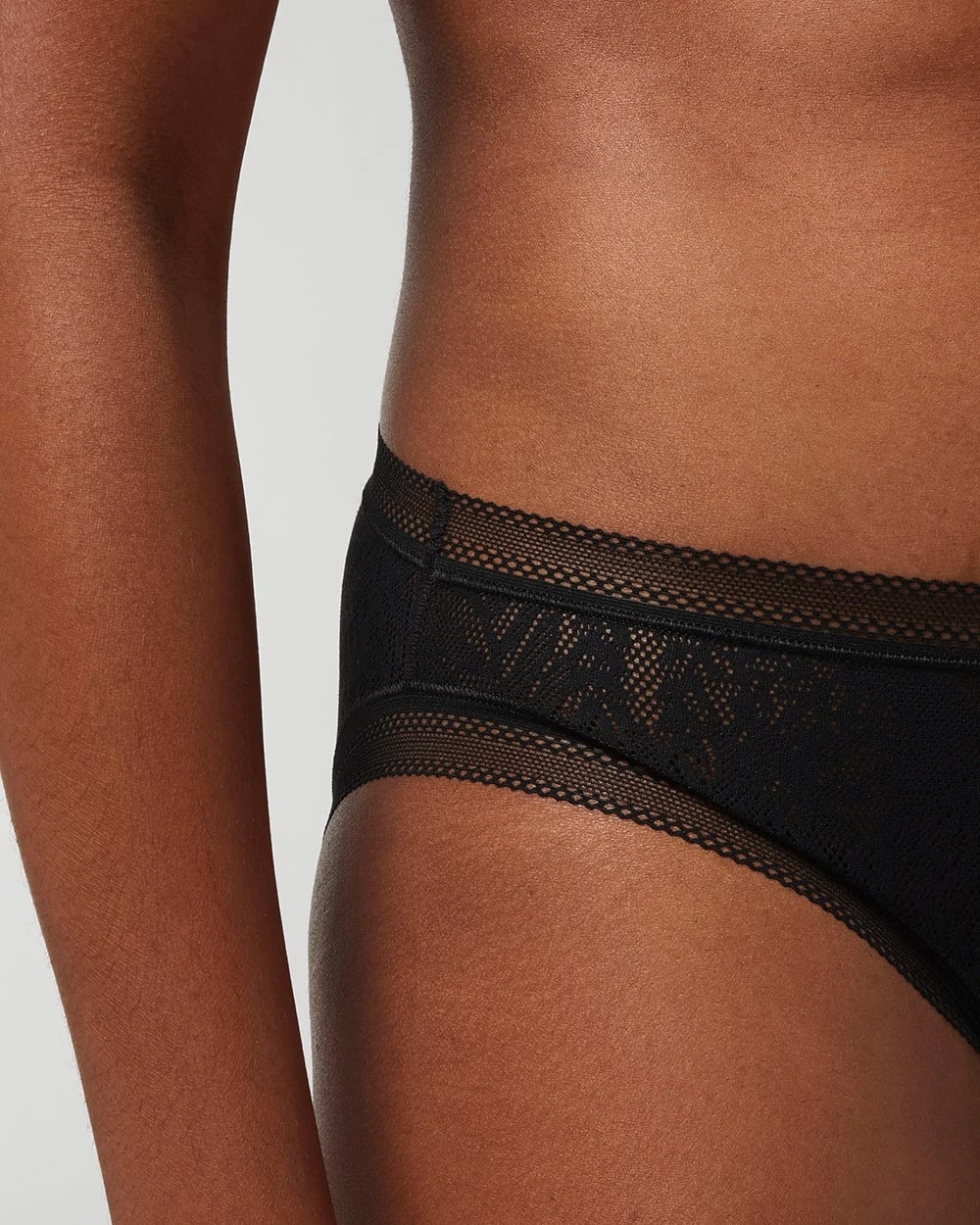 Soma / Soma Hipster Panty with Stretch Lace BLACK