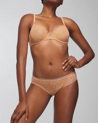 Soma / Soma Hipster Panty with Stretch Lace CREME BRULEE