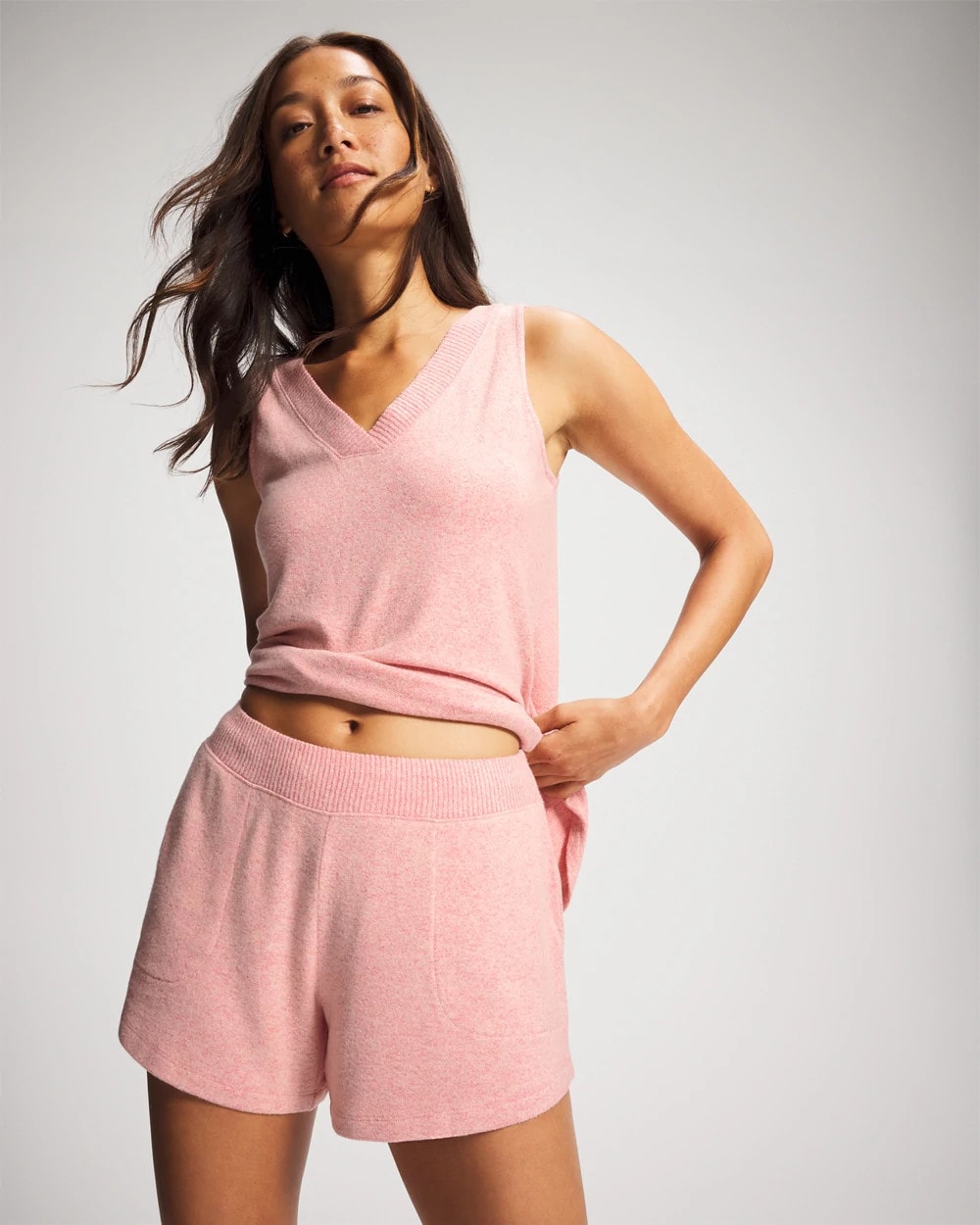Soma / CozyLuxe Pajama Short CAMEO PINK/DUSTY ROSE